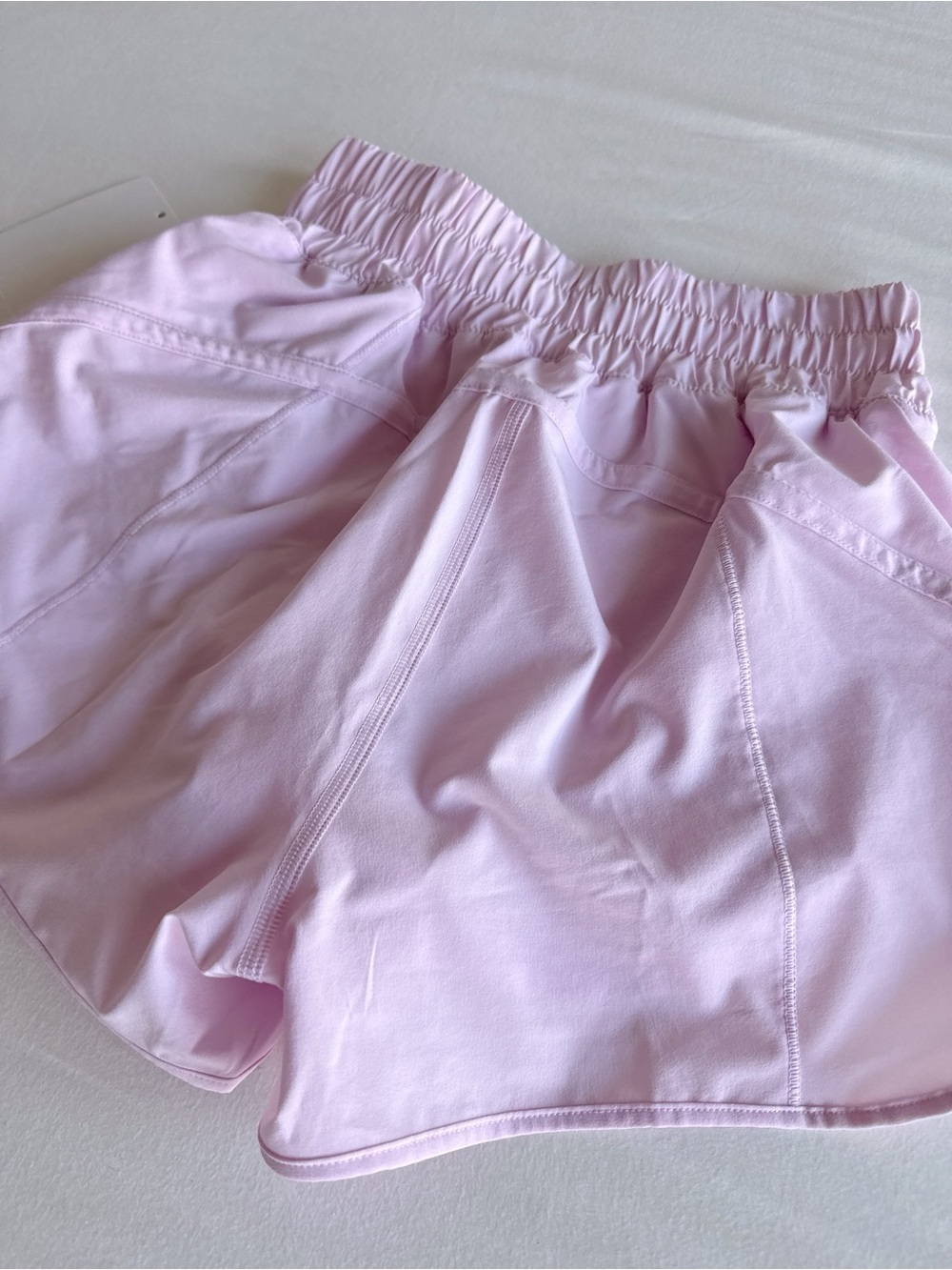 lululemon Track That High-Rise Lined Short 3" Pink Organza Size 4 NWOT - Picture 11 of 15